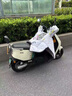 貝初眾電動車擋風(fēng)被冬季加絨加厚親子款電動車摩托車帶娃保暖防水防雨 【親子開叉款】5層加厚-雪人米白 車型通用可放座椅全包款 曬單實拍圖