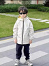 水孩兒（SOUHAIT）童裝男童女童加絨外套2025秋冬季新款兒童搖粒絨三防風(fēng)衣百搭上衣 云母灰 170 曬單實(shí)拍圖
