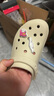 卡駱馳crocs檀健次同款復(fù)古洞洞鞋女鞋厚底老爹鞋小鯨魚洞洞鞋206302 骨白色-2Y2(含智必星) 38 (240mm) 曬單實(shí)拍圖