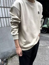 倉石一樹美式重磅衛(wèi)衣男春秋季2025新款潮牌百搭圓領(lǐng)運(yùn)動(dòng)休閑長袖上衣 米杏色 XL 曬單實(shí)拍圖