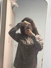Levi's李維斯25年秋冬新款女士美式復(fù)古水洗做舊休閑牛仔襯衫外套 墨灰 S 曬單實(shí)拍圖