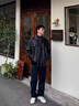 NASADKGM官方美式街頭PU皮棒球服男秋季潮牌寬松飛行員皮夾克男款 杏米白 XL （建議130-160斤） 曬單實(shí)拍圖