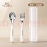 英氏（YEEHOO）寶寶勺子學(xué)吃飯訓(xùn)練吃飯勺嬰幼兒316不銹鋼兒童練習(xí)餐具輔食勺 曬單實(shí)拍圖