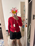 戴維貝拉【商場同款】女童毛衣開衫春裝女寶打底上衣針織外套 曬單實拍圖