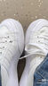 adidas NIZZA PLATFORM厚底增高運動帆布鞋男女阿迪達(dá)斯三葉草   白   38.5 曬單實拍圖