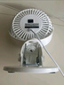 得力（deli）USB桌面風(fēng)扇迷你輕音小電扇家用臥室學(xué)生宿舍辦公室臺式桌面扇臺夾扇 白 曬單實拍圖