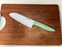 美帝亞陶瓷刀菜刀水果刀5.5寸多功能家用廚房刀具免磨切片刀寶寶輔食刀 免磨多功能刀-海螺綠（帶刀鞘） 曬單實(shí)拍圖