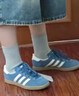 adidas「T頭鞋」STADT經(jīng)典時(shí)尚薄底運動(dòng)板鞋男女阿迪達斯三葉草   藍色/亮白/漢玉白   42 曬單實(shí)拍圖