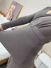 示朵孕婦哺乳秋衣秋褲加絨孕期保暖內衣套裝冬產(chǎn)后喂奶睡衣上衣月子服 青木灰套裝 XL 曬單實(shí)拍圖