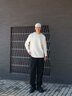 EMPORIO ARMANI/阿瑪尼官方旗艦EA7/新款男工裝重磅寬松戶(hù)外運動(dòng)衛褲秋季 【寬松直筒】黑色 M (推薦：135-150斤) 曬單實(shí)拍圖
