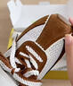 TOOMANYSHOES吳昕同款運(yùn)動休閑芭蕾風(fēng)復(fù)古厚底德訓(xùn)鞋女 甜味補(bǔ)劑 淺棕 37 曬單實(shí)拍圖