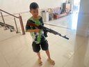 FGHGFAK47青少年手自一體尼龍玩具槍AK74u突擊步槍真人CS競技版 悍迪正品手自一體Ak47金色 40軟彈+靶 曬單實(shí)拍圖