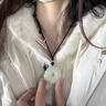 喜?？嫡肤~(yú)化龍吊墜聽(tīng)泉同款和田玉項(xiàng)鏈玉石玉佩男女本命年護(hù)身符掛件 【魚(yú)化龍吊墜/外徑約35mm】 曬單實(shí)拍圖