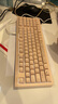 惠普（HP）K300有線鍵盤 USB接口臺(tái)式機(jī)筆記本電腦通用網(wǎng)吧吃雞機(jī)械手感電競(jìng)游戲鍵盤鼠標(biāo)套裝 奶茶色-暖橙光 有線 曬單實(shí)拍圖