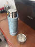 希諾（heenoor）純鈦保溫杯便攜燜茶杯子茶水分離養生泡茶水壺高檔禮品天宇飲茶杯 T382-490ML(遠天藍） 曬單實(shí)拍圖