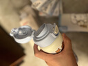 貝親（Pigeon）趣玩聯名保溫杯學生水杯上學專用 雙飲直筒杯600ml(藍色豎條小狗) 曬單實拍圖