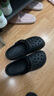 名創(chuàng  )優(yōu)品（MINISO）洞洞鞋男夏季外穿沙灘涼鞋防滑厚底踩屎感包頭涼拖鞋黑色44-45 曬單實(shí)拍圖
