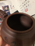 溪茗軒正宗名家純手工宜興原礦紫砂壺大容量厚德載物龍韻泡茶壺茶具套裝 龍韻石瓢小款一壺四杯厚德載物款 曬單實拍圖