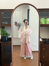 七月夕原創(chuàng  )漢服 折枝春景 改良對交穿女春季新品百漢元素搭上衣 折枝春景 上衣 現貨 S 曬單實(shí)拍圖