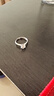 周大金 CHOW TAI KING一克拉莫桑鉆石戒指女士足銀求結(jié)婚鉆戒七夕情人節(jié)禮物送女友老婆 曬單實(shí)拍圖
