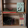 舒星 書立架熊貓桌面收納金屬創(chuàng)意書夾書靠書擋板L型簡易支書架固定書本放書大號中號加厚鋼板夾書板子 曬單實拍圖