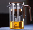 憶壺茶泡茶壺飄逸杯按壓式茶水分離快客杯加厚耐熱玻璃大容量懶人茶具 曬單實拍圖
