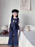 G.DUCKKIDS女童套裝春秋2025新款兒童套裝洋氣時(shí)髦1歲女寶寶衣服牛仔三件套 藍(lán)色 130 （建議身高120cm 8-9歲）cm 曬單實(shí)拍圖