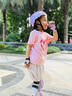 斯威（SWAY）輪滑鞋兒童溜冰鞋男女童初學(xué)套裝中小學(xué)滑輪滑冰旱冰鞋成人直排輪 莫紫八輪全閃+頭盔護具+一體支架 M (適合6-12歲)平時鞋碼31-36 曬單實拍圖