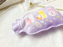 優(yōu)麗尚注水熱水袋小號暖水袋被窩專(zhuān)用加厚防爆兒童敷肚子寶寶暖腳暖手袋 紫色1個(gè)（rsd2506） 600ml 曬單實(shí)拍圖