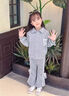 G.DUCKKIDS小黃鴨女童春秋套裝2025新款兒童洋氣時(shí)髦寶寶休閑春季純棉運動(dòng)春 灰色 100 cm 曬單實(shí)拍圖