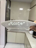 富玉景德鎮(zhèn)陶瓷碗中式高檔餐具純素玲瓏盤子家用菜盤散件送禮禮物 玉牡丹 8.5寸湯碗（拍5發(fā)6） 曬單實(shí)拍圖