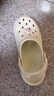 名創(chuàng  )優(yōu)品（MINISO）洞洞鞋男女夏季外穿涼鞋防滑厚底踩屎感包頭涼拖鞋 卡其+海洋星星 曬單實(shí)拍圖