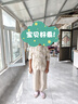 雅鹿媽媽春裝襯衫國風(fēng)兩件套2025新款50-60歲洋氣中老年人女裝套裝夏 卡其色＋（米色褲子） 3XL （建議115-130斤）【暢銷品】 曬單實(shí)拍圖