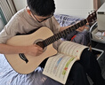 維卡斯（WEIKASI）民謠吉他初學(xué)者木吉他單板新手入門(mén)練習琴guitar吉它學(xué)生男女樂(lè )器 38英寸原木色+禮包【初學(xué)推薦】 曬單實(shí)拍圖