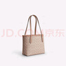 蔻馳（COACH） 官方授權(quán) CITY 23經(jīng)典雙C標(biāo)志印花女士單肩手提包托特包女包 沙黃色/灰褐色CU759SVPWH 曬單實(shí)拍圖