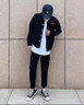 工裝夾克男士黑色牛仔外套男韓版潮流寬松春季牛仔衣ins火春秋 黑色-一木森-L03 3XL  【建議160-175斤】 曬單實(shí)拍圖