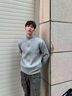 燦圖cleanfit針織開(kāi)衫毛衣男春秋季美式潮流高級感上衣服寬松休閑外套 灰色 XL 曬單實(shí)拍圖