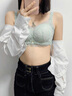 蘭繆內(nèi)衣女士小胸聚攏顯大2025春秋薄款無(wú)鋼圈收副乳防下垂蕾絲文胸罩 湖水綠+蝦粉色 75A 34/ 曬單實(shí)拍圖