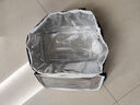 美廚（MAXCOOK）加高款保溫飯盒袋 加大保鮮飯盒包 便當(dāng)手提袋 加厚鋁箔保溫包 藍(lán)紅大號(hào) 30*19*19cm 曬單實(shí)拍圖