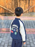 FIDQIOG國(guó)際品牌兒童棒球服外套4級(jí)防水男童女童戶外潮衣童裝上衣 藏青色 120 cm 曬單實(shí)拍圖
