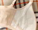 婧麒（JOYNCLEON）哺乳文胸孕婦內(nèi)衣懷孕期哺乳薄款喂奶文胸產(chǎn)后前開扣無鋼圈托聚攏 膚色3128【薄款透氣聚攏】 85B 曬單實(shí)拍圖