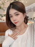 Cindy Kelly999純銀項鏈女輕奢精致高級感鎖骨鏈生日七夕情人節(jié)禮物送女友 桃花夭夭項鏈【送老婆女友實用高檔】 曬單實拍圖