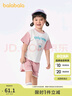 巴拉巴拉童裝男童套裝寶寶短袖兒童衣服2024女童運(yùn)動(dòng)夏裝208224119124 曬單實(shí)拍圖