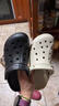 卡駱馳（CROCS）洞洞鞋貝雅男鞋女鞋輕便耐磨一腳蹬拖鞋休閑鞋|10126 黑色-001 40 (250mm) 曬單實(shí)拍圖