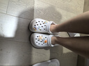 名創(chuàng)優(yōu)品（MINISO）洞洞鞋男女夏季外穿沙灘涼鞋防滑厚底踩屎感包頭涼拖鞋骨白42-43 曬單實拍圖