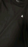 杰克·瓊斯（JACK&JONES）25年男裝短袖T恤男夏季舒適男士T恤涼感多色半袖純色水洗不易走形 黑色E40 S 170 曬單實(shí)拍圖