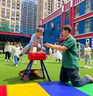奧匹兒童可調節跳馬幼兒園鞍馬拆卸大小山羊跳訓練器材彈簧助跳板 小號-跳馬 紅色 AP-1610 曬單實(shí)拍圖