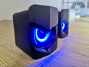 賽達  電腦音響音箱家用臺式機筆記本多媒體手機重低音炮影響桌面游戲震撼迷你小鋼炮 黑色（升級版/冰藍光/低音振摸） 曬單實(shí)拍圖