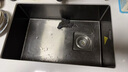 悍高（HIGOLD） 廚房水槽304不銹鋼手工大單槽家用臺下洗菜盆拉絲家用洗碗槽水池 68*43側(cè)孔納米款-黑色抽拉龍頭 曬單實拍圖