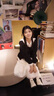 舒芳蝶（shufangdie）衛(wèi)衣女黑色小香套裝女秋季2025新款高級(jí)感韓系流行超火穿搭一整套 黑色三件套 M 45/55kg 曬單實(shí)拍圖